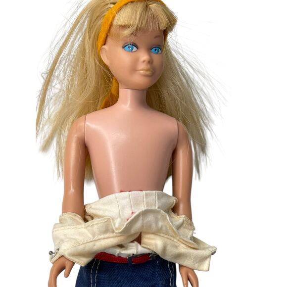 Vintage 1963 Mattel Skipper Doll Bendable Knees Blond Hair - Picture 8 of 16